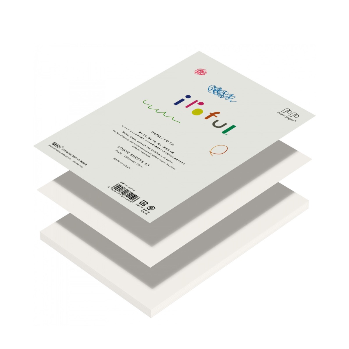 Iroful writing paper vibrant ink sheen