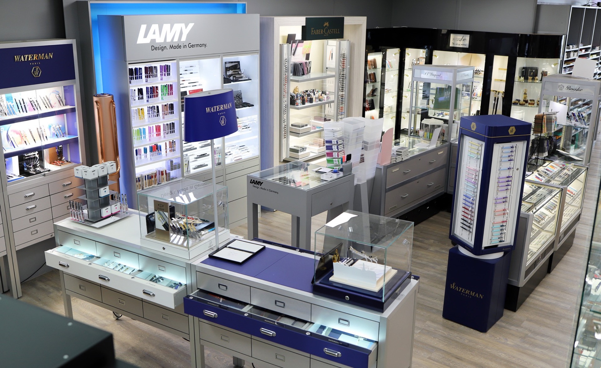 Lamy and Waterman in the Penworld pen shop on the Paardenmarkt in Antwerp